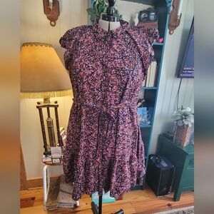 Terra & Sky Floral Dress Plus Size 20W/22W